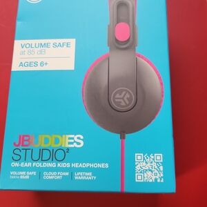 JBuddies Studio2 Kids Headphones - Pink and Black